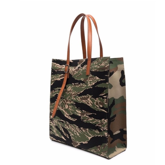 Palm angels unisex jungle print logo tote bag NEW - Picture 3 of 14